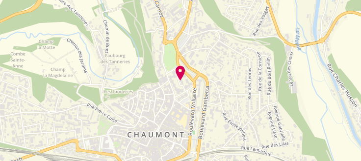 Plan de Permanence PMI de Chaumont - Cité administrative, 4 Cours Marcel Baron, 52000 Chaumont