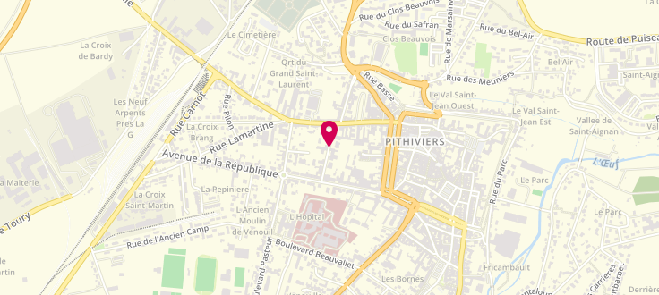 Plan de Maison du Département de Pithiviers-le-Vieil, 4 rue Prud'homme, 45300 Pithiviers-le-Vieil
