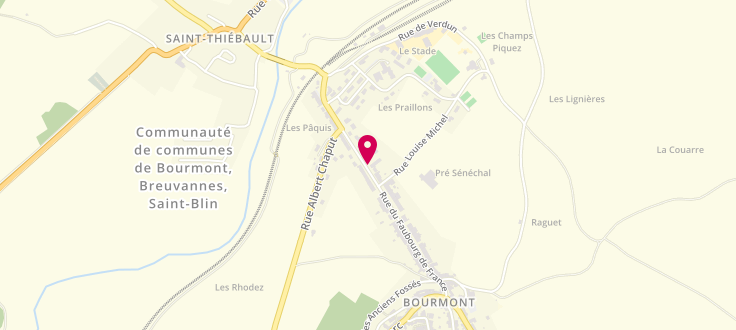 Plan de France services la Poste de Bourmont, 49 Bis Rue du Faubourg de France, 52150 Bourmont