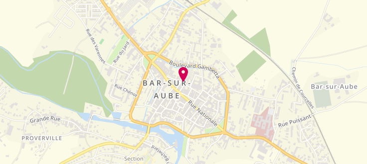 Plan de Centre médico-social de Bar-sur-Aube, 8 rue Saint-Pierre, 10200 Bar-sur-Aube