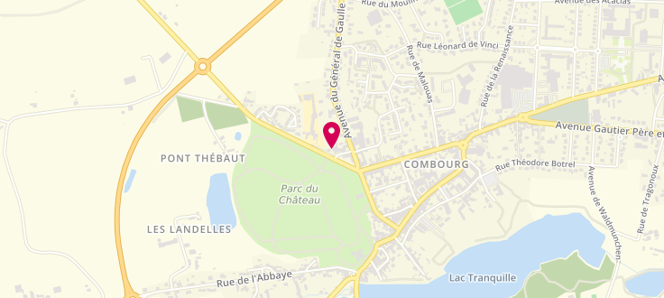 Plan de Centre Départemental d'Action Sociale de Combourg, Square Émile-Bohuon, 35270 Combourg
