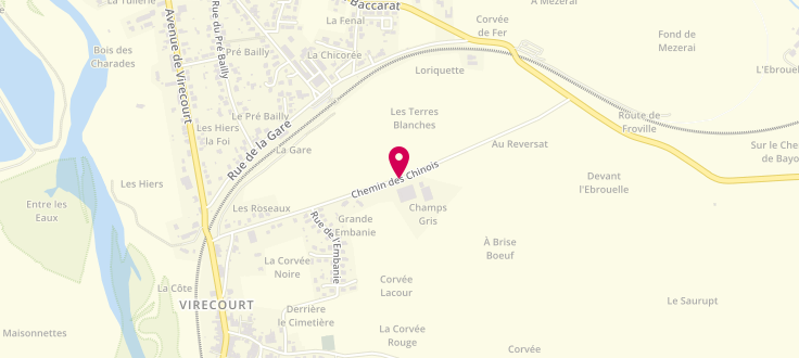 Plan de Point d’accueil PMI de Virecourt, Maison des Services<br />
3 Rue de la Gare, 54290 Virecourt