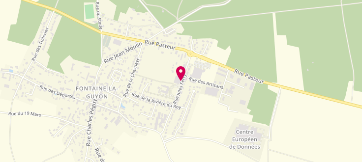 Plan de Point d’accueil PMI de Fontaine-la-Guyon, 1 bis rue Jules Ferry, 28190 Fontaine-la-Guyon