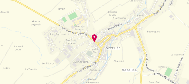 Plan de France Services de Vézelise, 2 Rue Jean Baptiste Salle, 54330 Vézelise