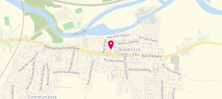 Plan de Centre PMI de Blainville-sur-l'Eau, 1Bis Rue du Presbytere, 54360 Blainville-sur-l'Eau