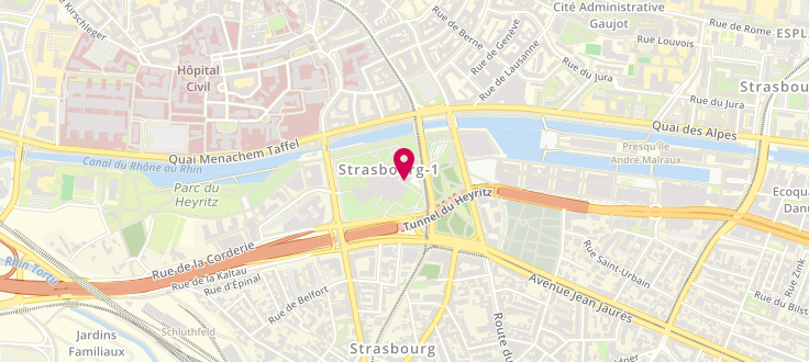 Plan de Centre de PMI de la Ville de Strasbourg, 1 parc de l'Étoile, 67076 Strasbourg