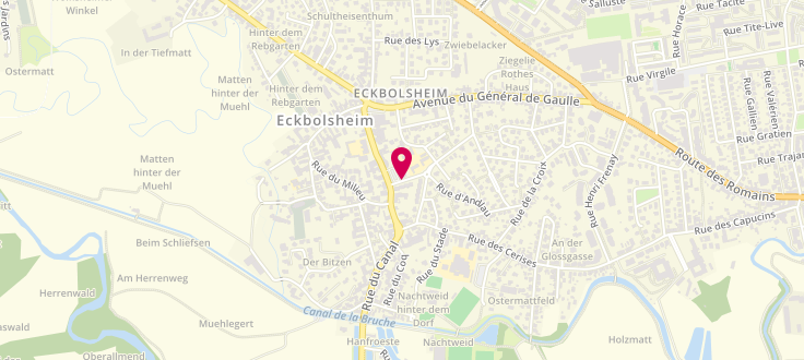 Plan de Centre médico-social d'Eckbolsheim, 1 Rue Traversière, 67201 Eckbolsheim