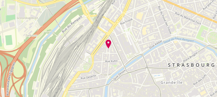 Plan de Centre médico-social de Strasbourg - Gare - Porte Blanche, 31 Rue Kageneck, 67000 Strasbourg
