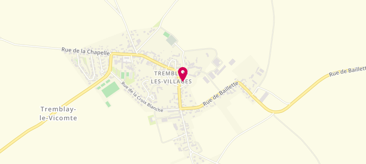 Plan de Point d’accueil PMI de Tremblay-les-Villages, 31 rue du Dr Taugourdeau, 28170 Tremblay-les-Villages