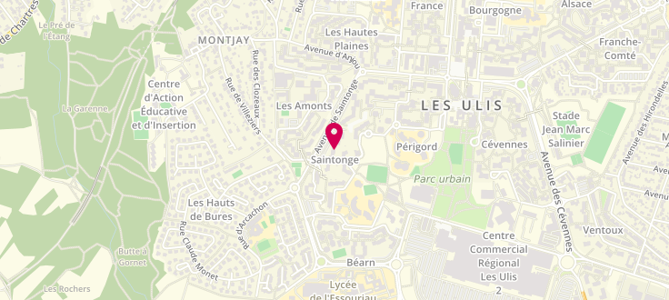 Plan de Centre de PMI de Les Ulis - Bosquet, 20 Résidence le Bosquet, 91940 Les Ulis