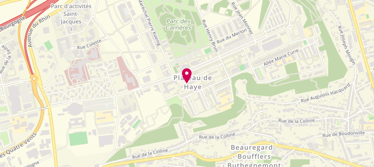 Plan de Centre PMI de Nancy - Cèdre Bleu, 21 Bis Rue Jean Mihé<br />
Bâtiment Cèdre Bleu, 54000 Nancy