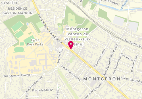Plan de Centre de PMI de Montgeron, 55 Bis Avenue de la République, 91230 Montgeron