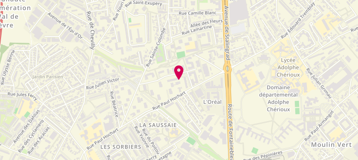 Plan de Centre de PMI de l'Hay les Roses, 22 Rue Gustave-Charpentier, 94240 L'Haÿ-les-Roses