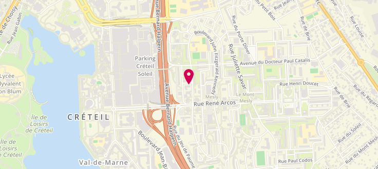 Plan de Centre de PMI de Créteil - Degas, 4 Rue Edgar-Degas, 94000 Créteil
