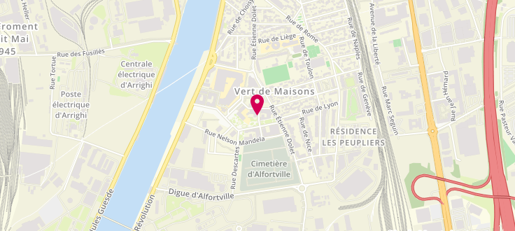Plan de Centre de PMI d'Alfortville, 2 Rue d'Alembert, 94140 Alfortville