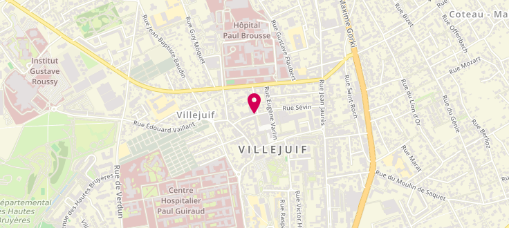 Plan de Centre de PMI de Villejuif - Rolland, 6, Rue Romain Rolland, 94800 Villejuif