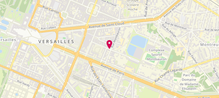 Plan de Centre de PMI de Versailles - Jouvencel, 4 rue Jouvencel, 78000 Versailles