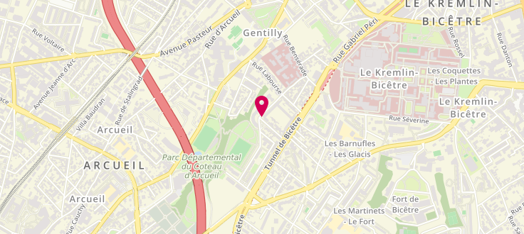 Plan de Centre de PMI du Soleil Levant de Gentilly, 20 Rue du Soleil-Levant, 94250 Gentilly