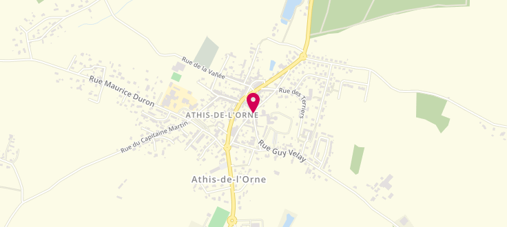 Plan de Centre de Protection Maternelle et Infantile d'Athis-de-l'Orne, 14, rue Guy Velay, 61430 Athis-de-l'Orne