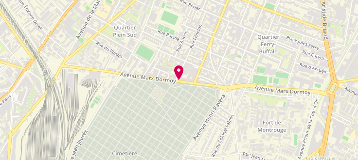 Plan de Centre de PMI de Montrouge - Dormoy, 112 Avenue Marx-Dormoy, 92120 Montrouge