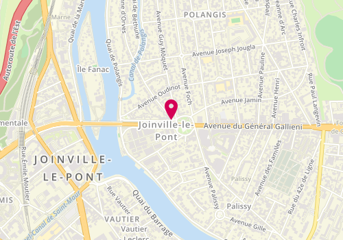 Plan de Centre de PMI de Joinville le Pont, 33 Rue du Port, 94340 Joinville-le-Pont