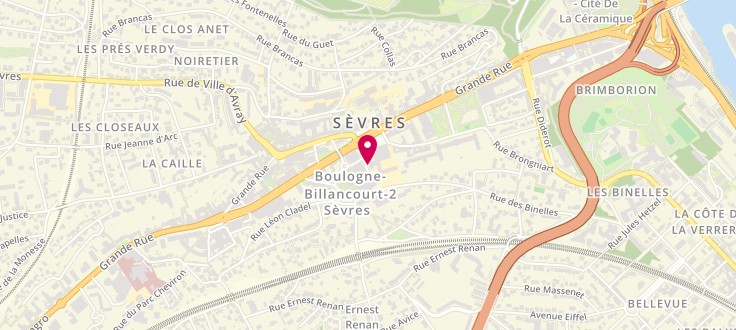Plan de Centre de PMI de Sèvres - Lecointre, 2 C Rue Lecointre, 92310 Sèvres
