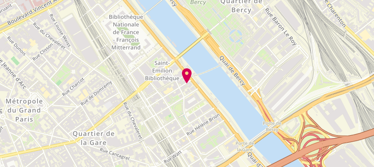 Plan de Centre de PMI de Paris - 13ème Arrondissement - René Goscinny, 3 Rue René-Goscinny, 75013 Paris