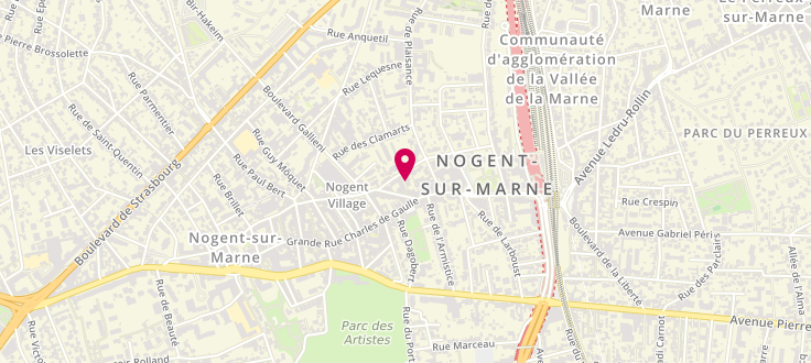 Plan de Centre de PMI de Nogent sur Marne, 1 Passage de la Taverne, 94130 Nogent-sur-Marne