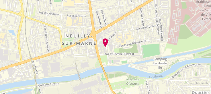 Plan de Centre de PMI de Neuilly-sur-Marne - P. Rouquès, 5, rue Ledru-Rollin, 93330 Neuilly-sur-Marne