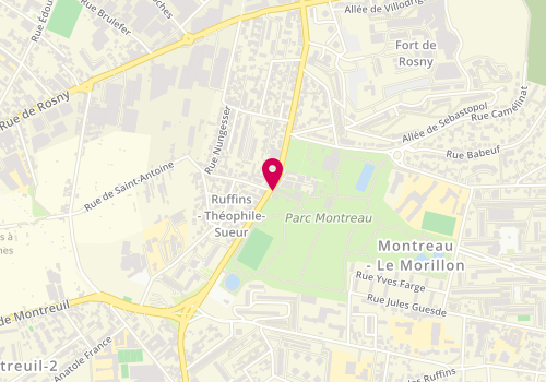 Plan de Centre de PMI de Montreuil - Daniel Renoult, 31, Boulevard Théophile Sueur, 93100 Montreuil