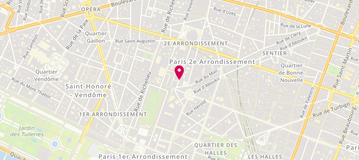Plan de Centre de PMI de Paris - 2ème Arrondissement, 6 Rue de la Banque, 75002 Paris