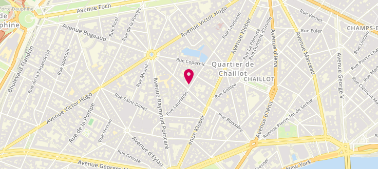 Plan de Centre de PMI de Paris - 16ème Arrondissement - Lauriston, 78 Rue Lauriston, 75116 Paris