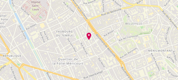 Plan de Centre de PMI de Paris - 11ème Arrondissement - Vaucouleurs, 30 Rue de Vaucouleurs, 75011 Paris