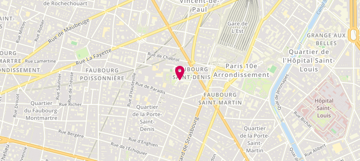 Plan de Centre de PMI de Paris - 10ème arrondissement - Alban Satragne, 3 Square Alban-Satragne, 75010 Paris