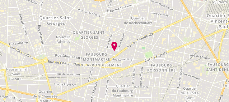 Plan de Centre de PMI de Paris - 9ème Arrondissement - Choron, 3 Rue Choron, 75009 Paris