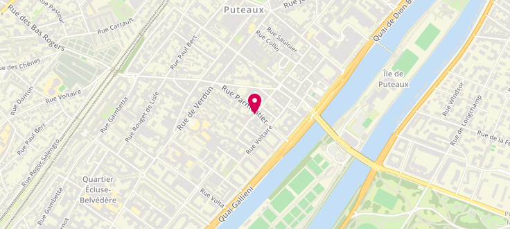 Plan de Centre de PMI de Puteaux, 3 Rue Gerhard-Prolongée, 92800 Puteaux
