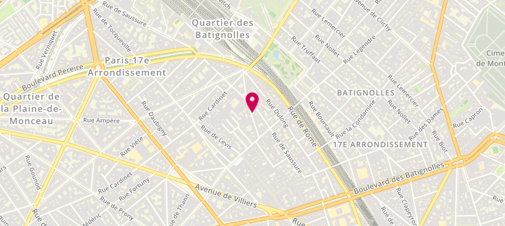 Plan de Centre de PMI de Paris - 17ème Arrondissement - Salneuve, 18 Rue Salneuve, 75017 Paris