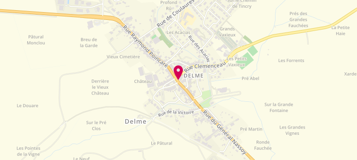Plan de Centre Médico-Social de Delme, 1 Place de la Republique, 57590 Delme