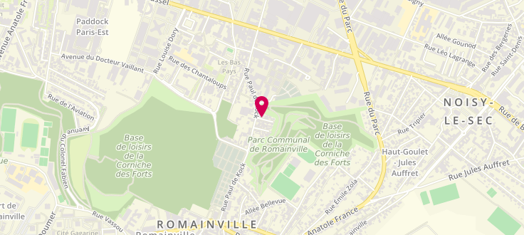 Plan de Centre de PMI de Romainville - Parat, 3 Allée de la Prévoyance, 93230 Romainville