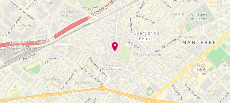 Plan de Point d’accueil PMI de Nanterre - Thorez, 18 Rue Maurice Thorez, 92000 Nanterre