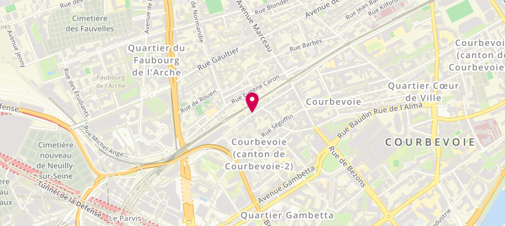 Plan de Centre de PMI de Courbevoie - Capitaine Guynemer, 56 Rue du Capitaine-Guynemer, 92400 Courbevoie