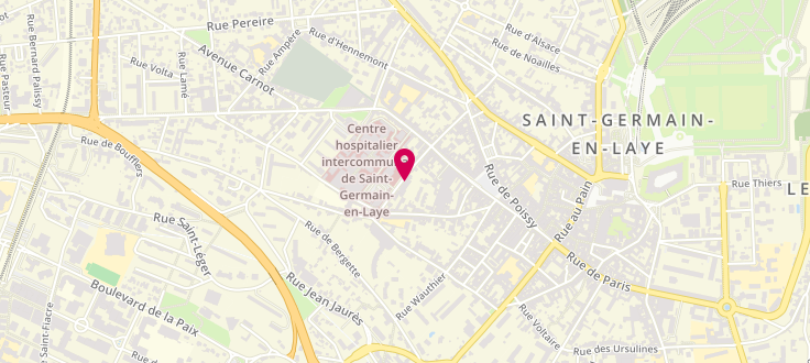 Plan de Secteur d'action sociale de Saint-Germain-en-Laye, 9 Rue Armagis, 78100 Saint-Germain-en-Laye