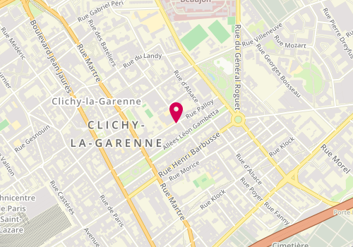 Plan de Centre de PMI de Clichy - Palloy, 32 Rue Palloy, 92110 Clichy