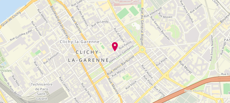 Plan de Centre de PMI de Clichy - Palloy, 32 Rue Palloy, 92110 Clichy