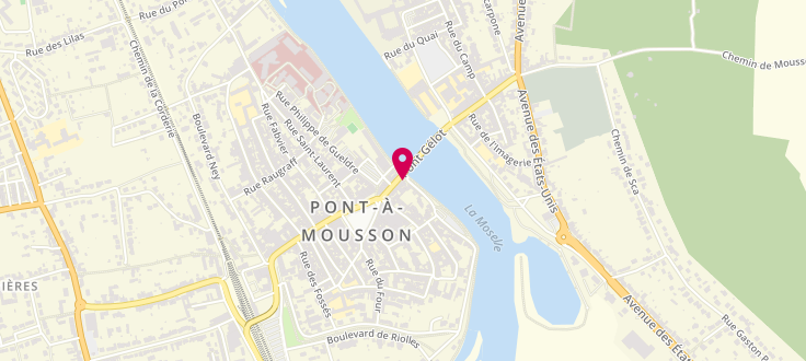 Plan de Centre PMI de Pont-à-Mousson, 26 Rue Maréchal Joffre, 54700 Pont-à-Mousson