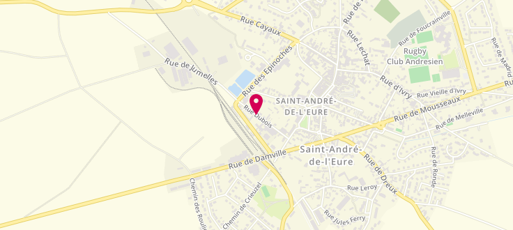 Plan de Centre médico-social de Saint-André-de-l'Eure, 5 rue dubois, 27220 Saint-André-de-l'Eure