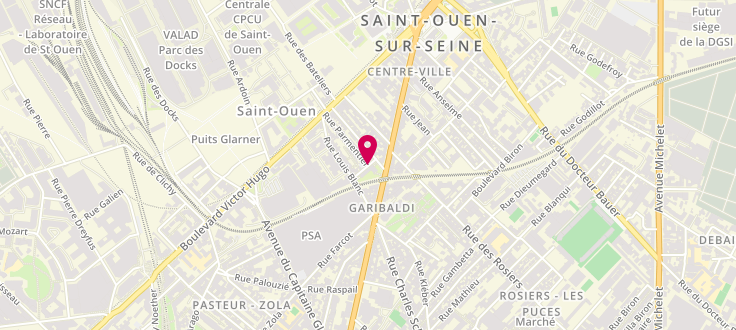 Plan de Centre de PMI de Saint-Ouen - Barbusse, 4, rue Henri Barbusse, 93400 Saint-Ouen