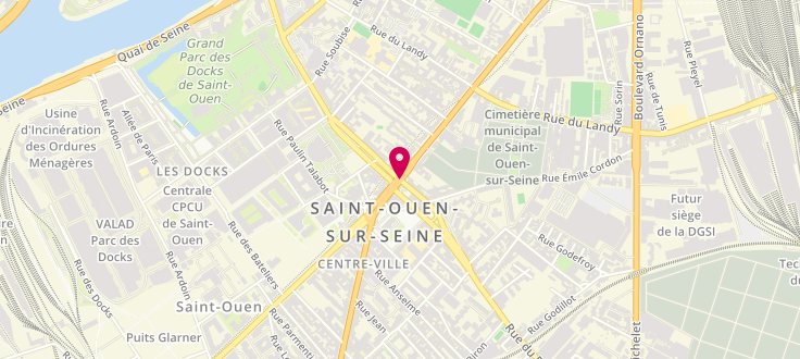 Plan de Centre de PMI de Saint-Ouen - Bauer, 147, rue du Docteur Bauer, 93400 Saint-Ouen