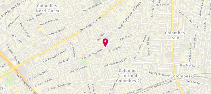 Plan de Centre de PMI de Colombes - Gros Grès, 267 Rue des Gros-Grès, 92700 Colombes