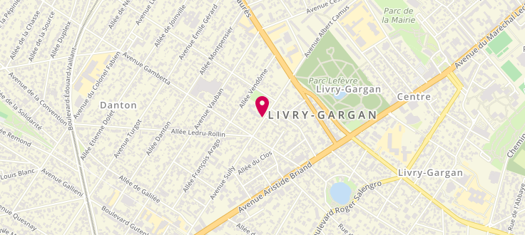 Plan de Centre de PMI de Livry Gargan Sully, 93 Avenue Sully, 93190 Livry-Gargan
